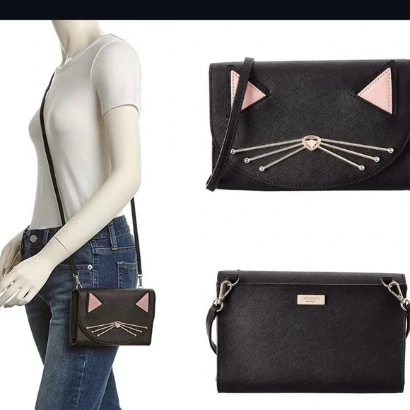 Kate Spade Black Winni Jazz Things Up Purse - Picture 4 of 6